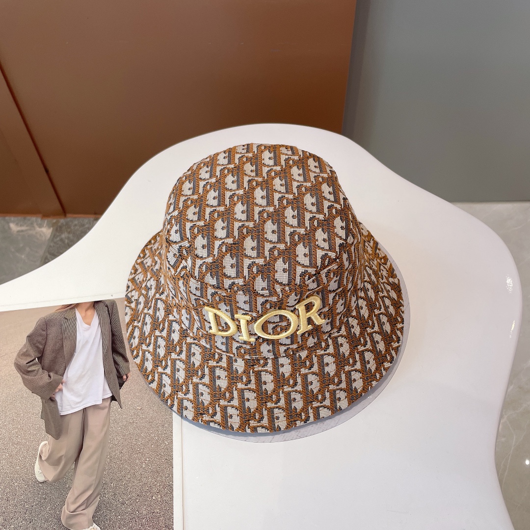 Christian Dior Jack Dior Bucket Hat Brown Hat - Soul Replicas