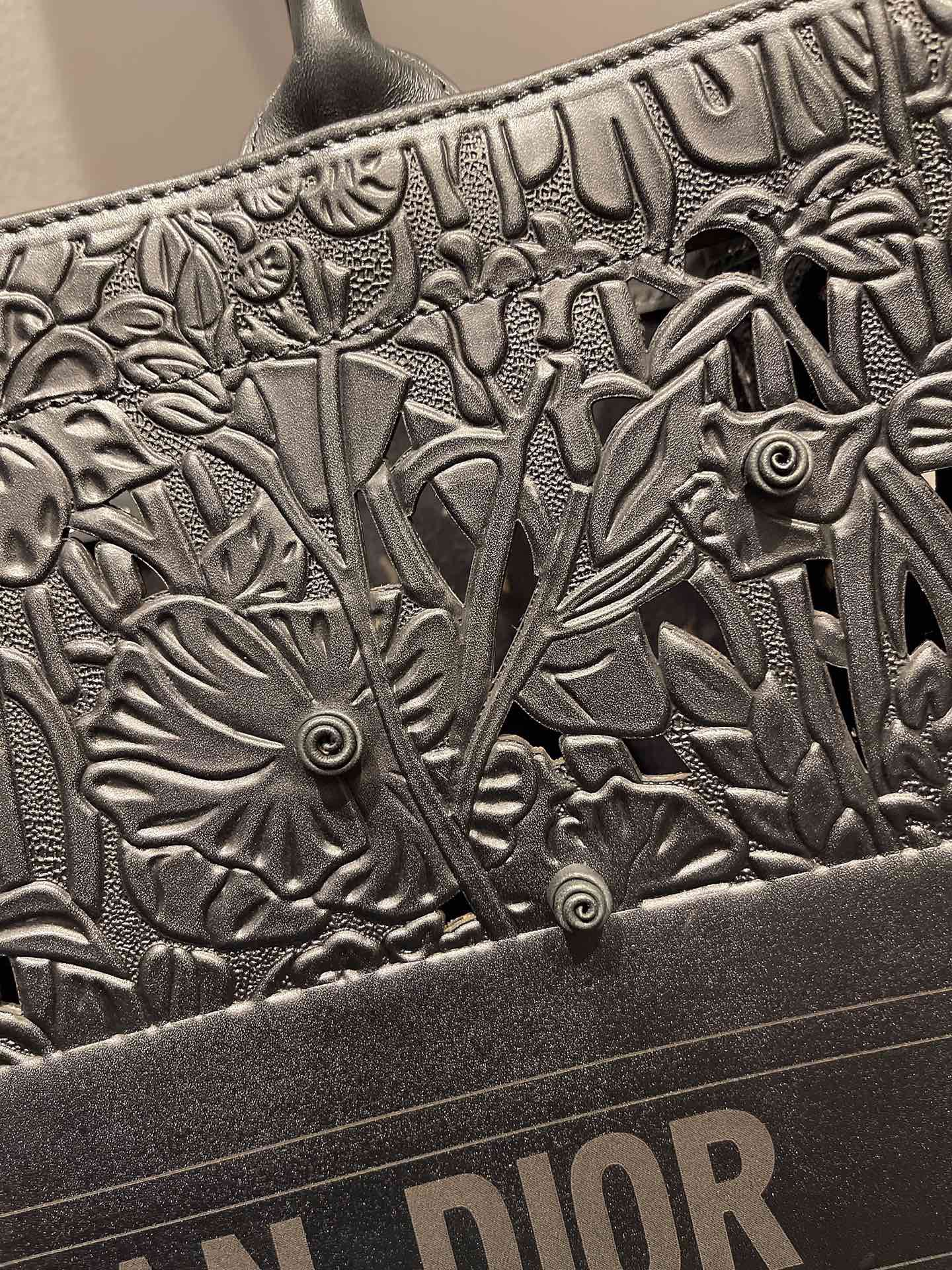 Christian Dior Large Dior Book Tote Black. For Women. Women's Handbags 16.5in/42cm CD - Soul Replicas