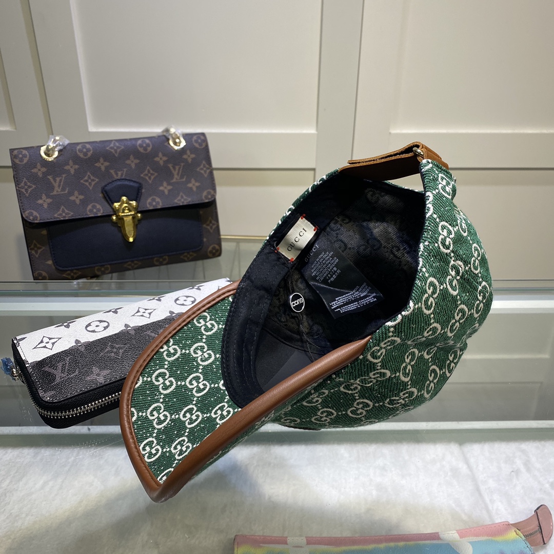 Gucci Canvas Baseball Cap Green - Soul Replicas