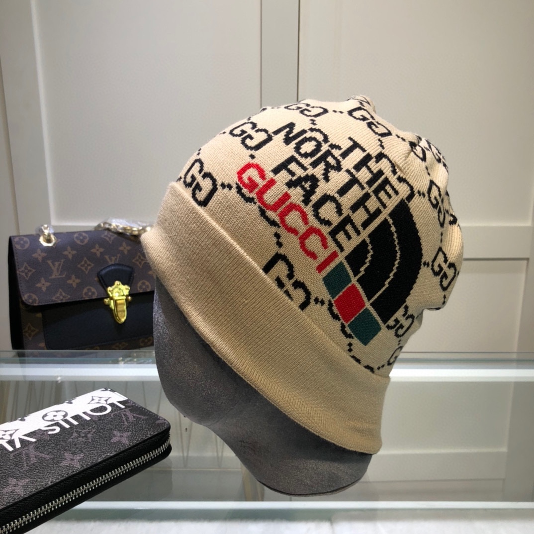 Gucci Beanie Cashmere In Beige - Soul Replicas