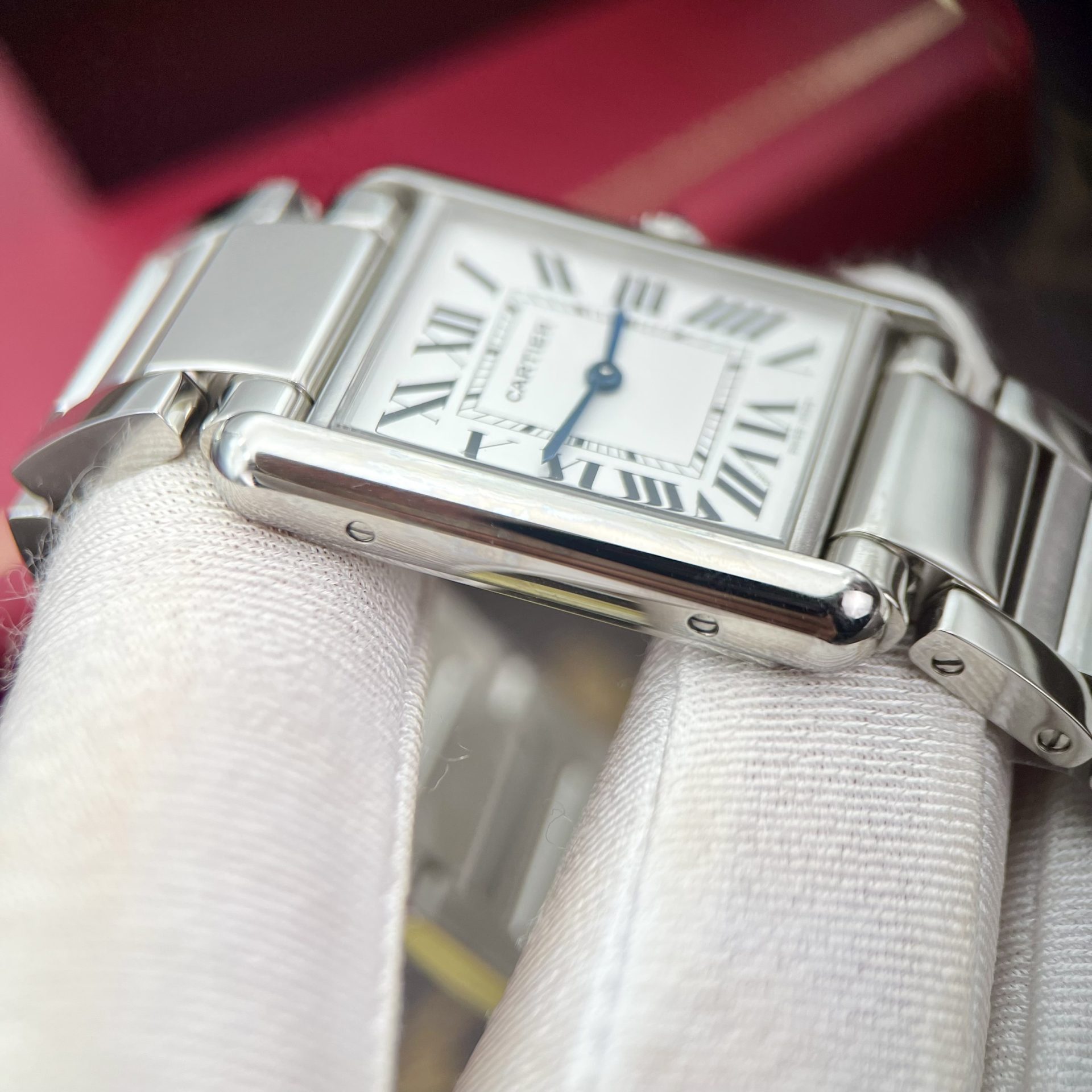 Cartier Fake Watches Tank Must White Dial Metal Wire 31x41mm - Soul Replicas