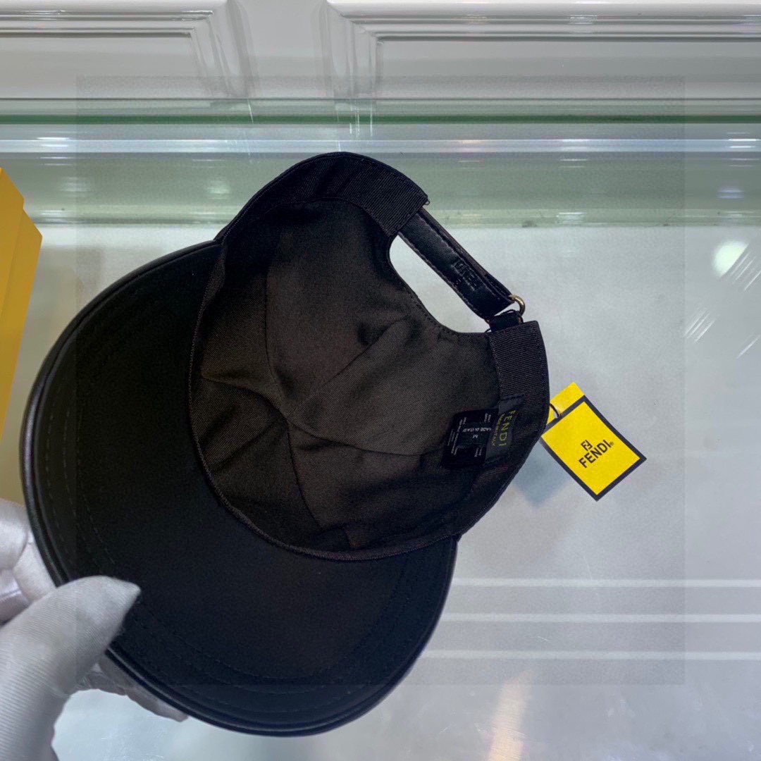 Fendi Baseball Eye Cap Black Fendi Cap - Soul Replicas
