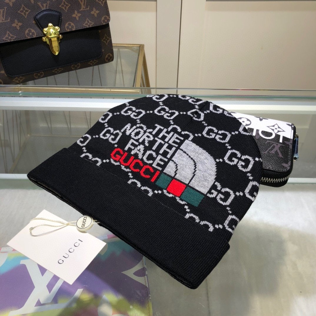 Gucci Beanie Cashmere In Black - Soul Replicas