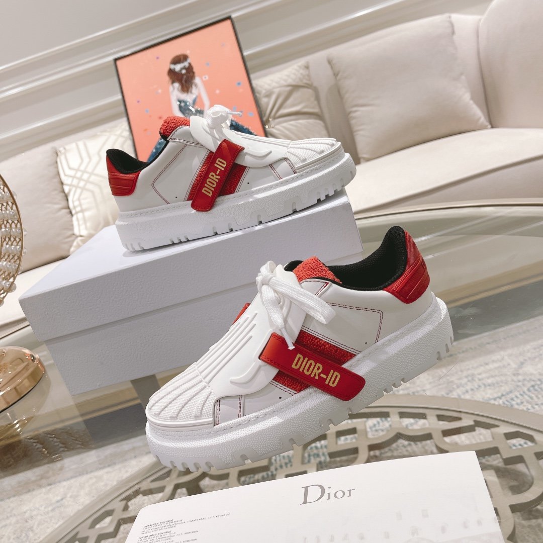 Christian Dior-ID Sneaker Rubber White For Women CD - Soul Replicas