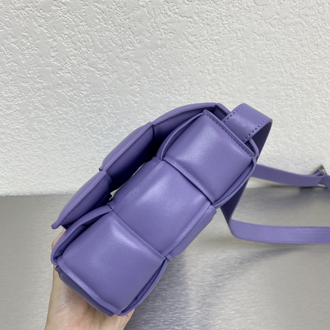 Bottega Veneta Padded Cassette Violet. For Women. Women's Bags 10.2in/26cm - Soul Replicas