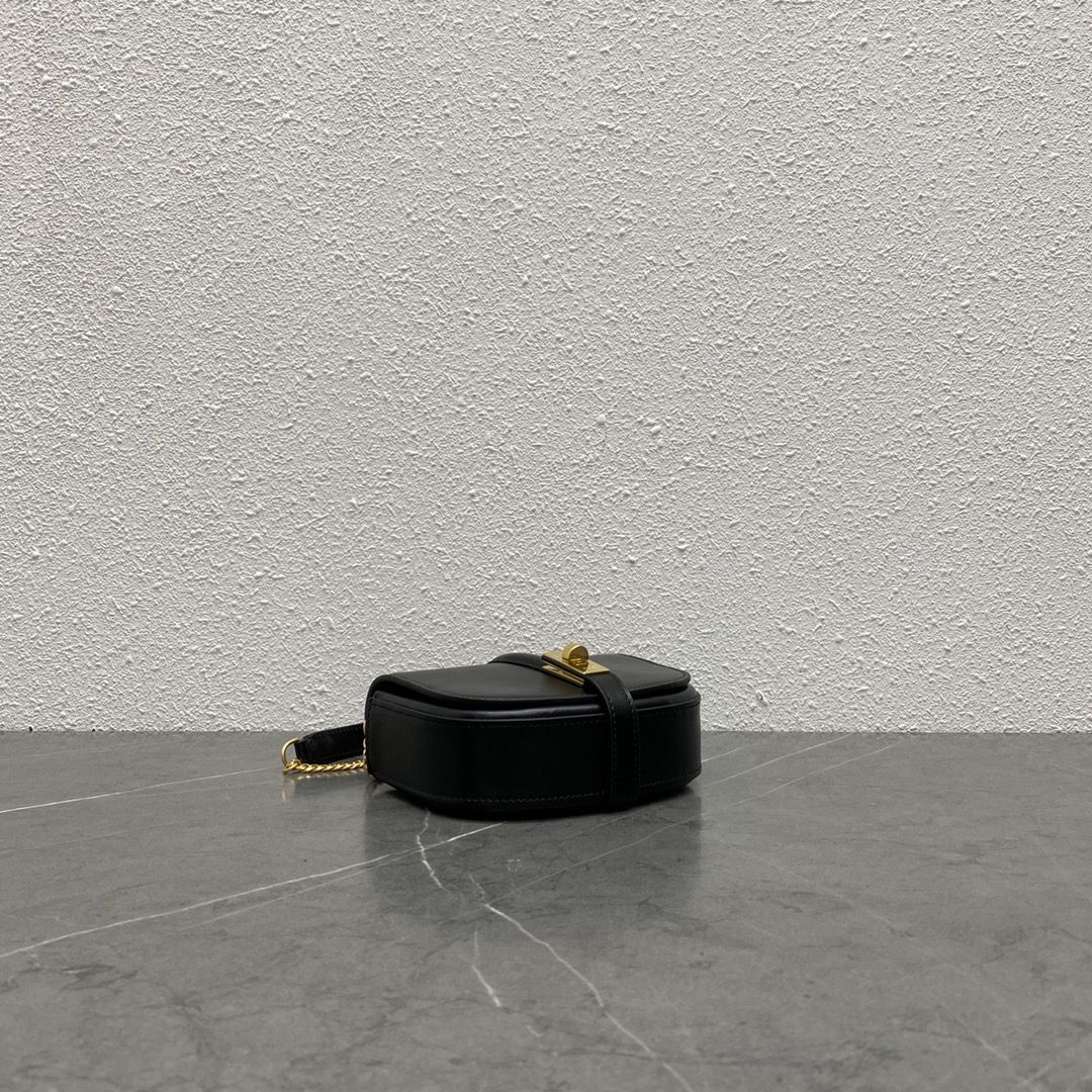 Celine Small 16 Wallet On Chain Black For Women 6in/14cm 10G453CQ7.38NO - Soul Replicas