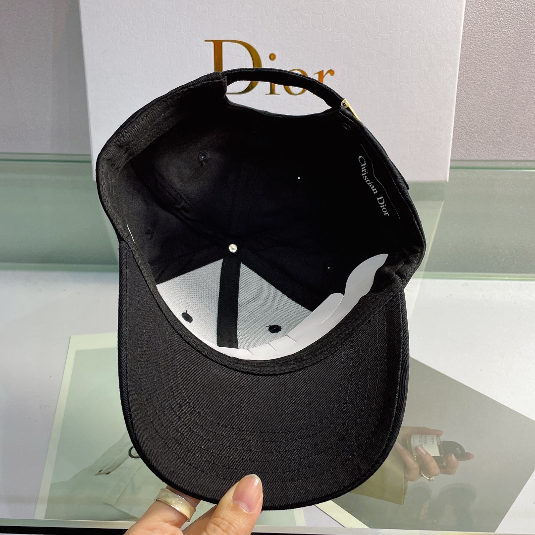 Christian Dior Jack Dior Baseball Cap In Black - Soul Replicas