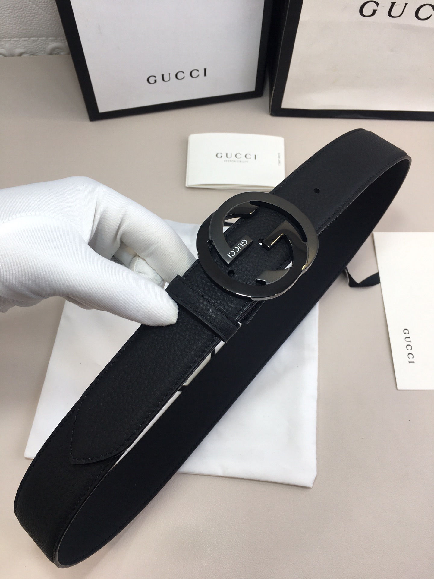 Gucci Marmont Reversible Belt Black. Women Belt - Soul Replicas
