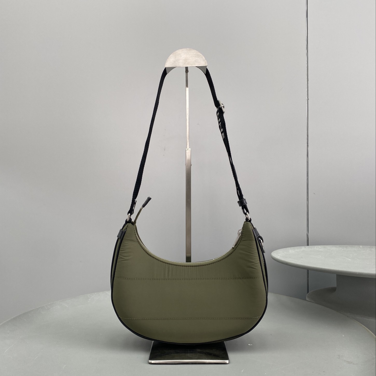 Celine Medium Ava Bag With Celine Strap In Quilted Nylon Khaki For Women 9in/23cm 196972DLI.15KH - Soul Replicas