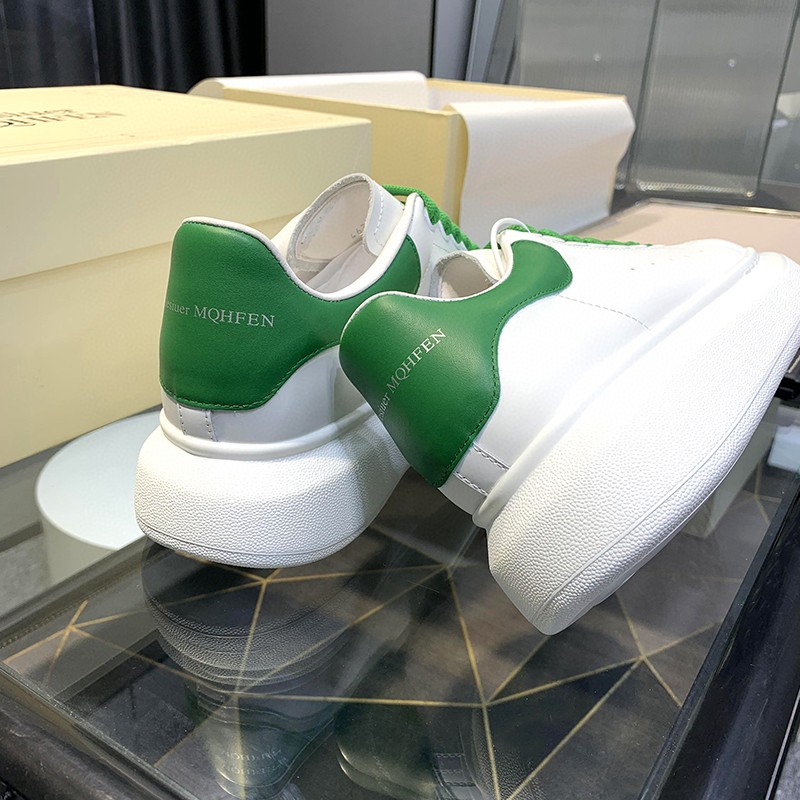 Alexander McQueen Oversized Sneaker White/Green For Women - Soul Replicas