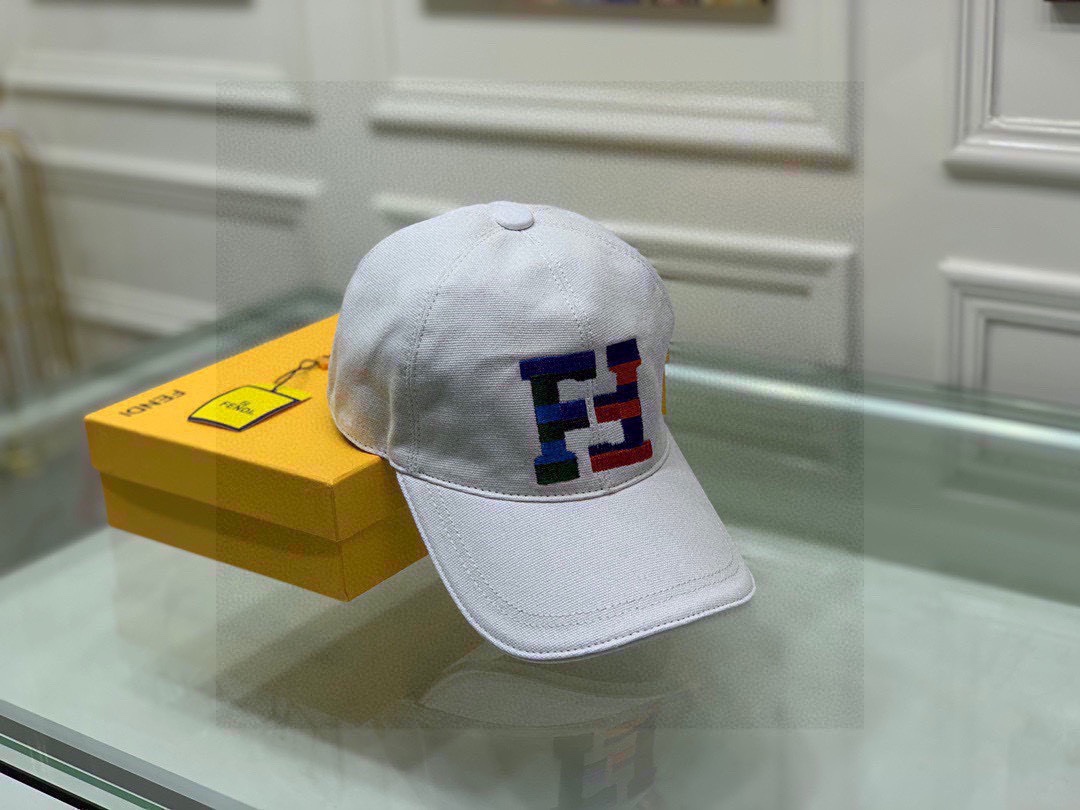 Fendi Baseball Cap White Fendi Cap - Soul Replicas