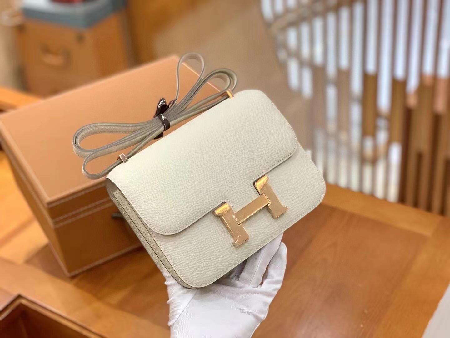 Hermes Constance 23 Epsom White For Women. Women-s Handbags. Shoulder Bags 9in/23cm - Soul Replicas