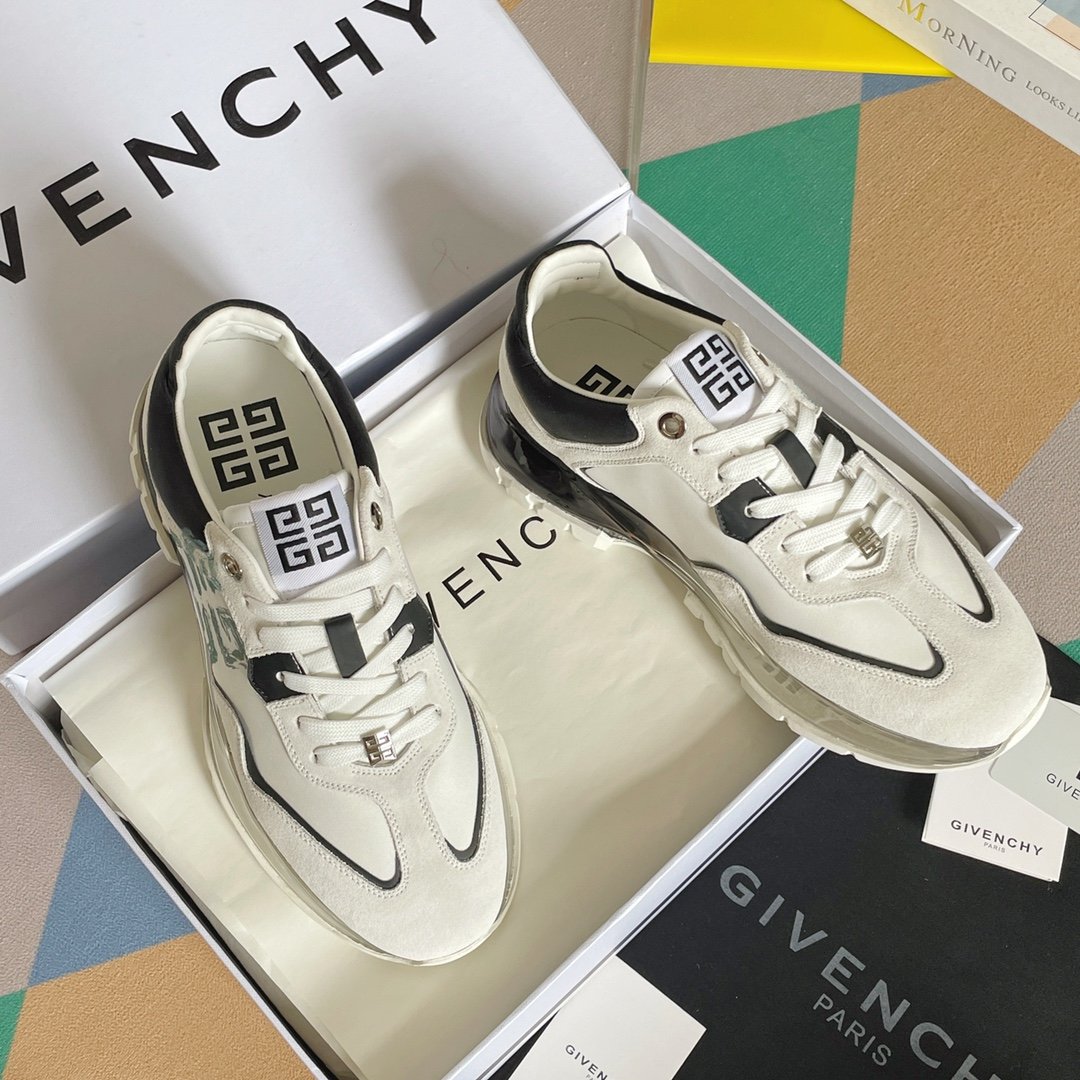 Givenchy Air Cushion Sneakers Black For Men GVC - Soul Replicas