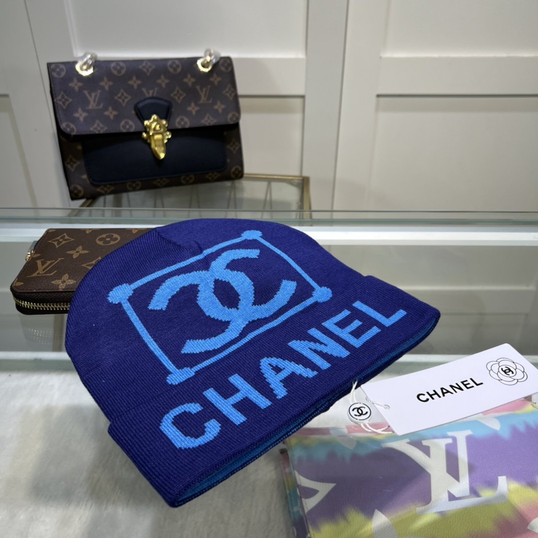 Chanel Beanie In Blue - Soul Replicas