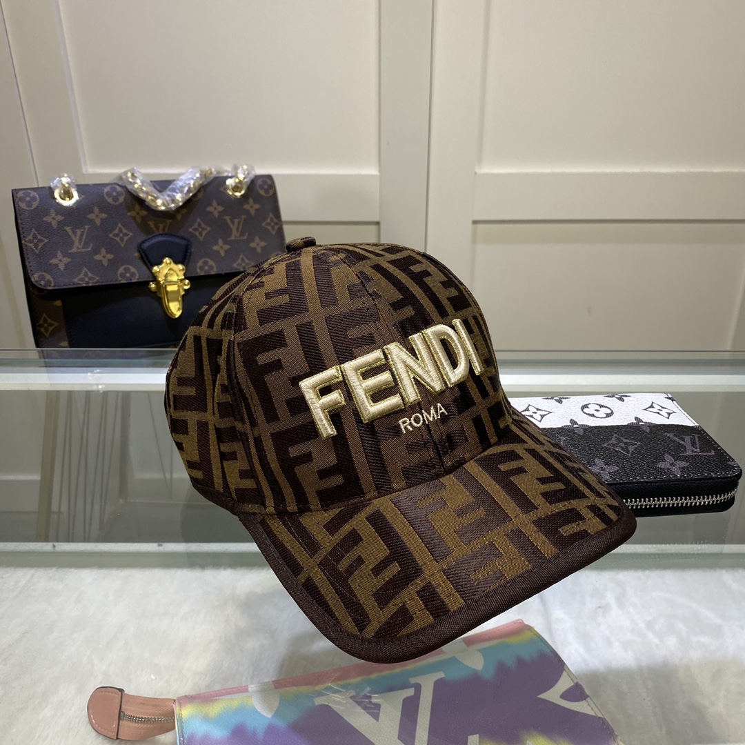 Fendi Baseball Cap Brown Fendi Cap - Soul Replicas