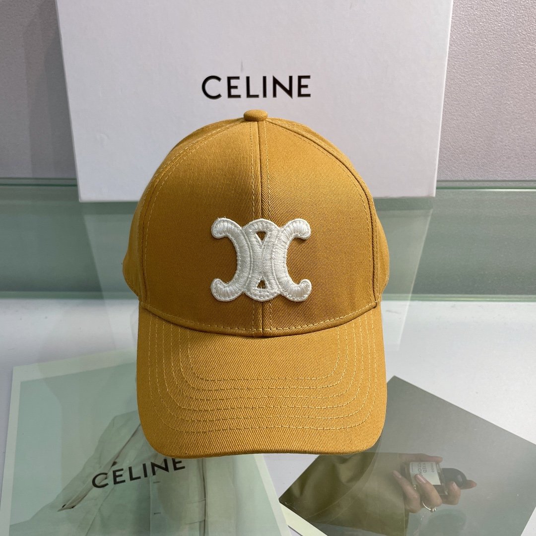 Celine Baseball Cap In Cotton Brown - Soul Replicas