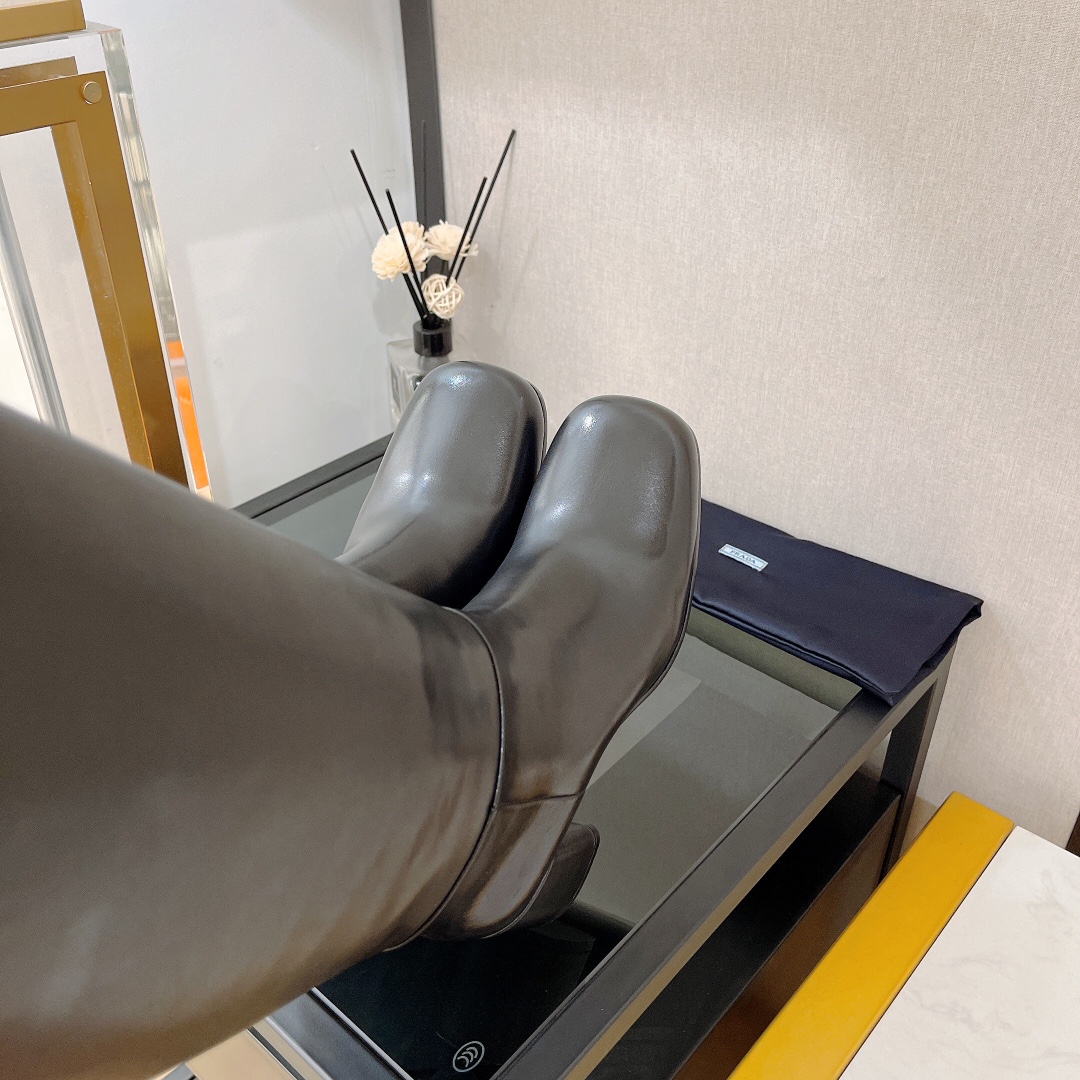 Prada Boots Black For Women 2.6in/65mm Prada  1W931M_070_F0002_F_065 - Soul Replicas