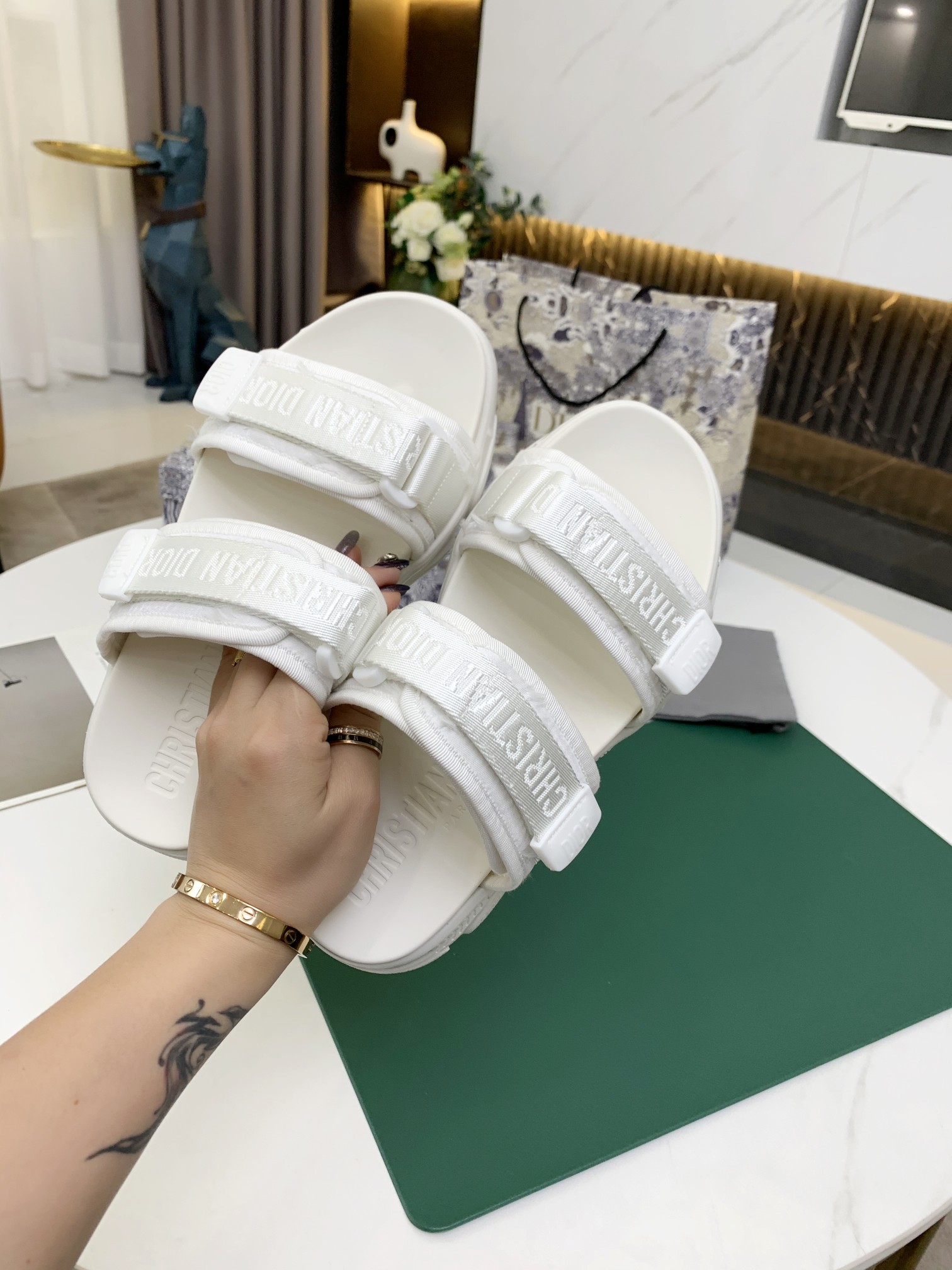 Christian Dior Women's D-Wander Slide Bright White For Women CD - Soul Replicas