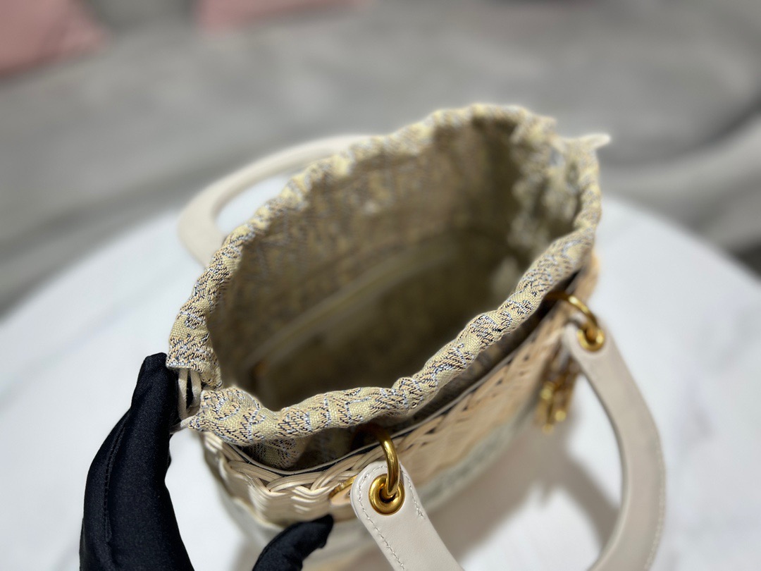 Christian Dior Mini Lady Dior Bag Grey. For Women. Women's Handbags 17cm/6.5in CD - Soul Replicas