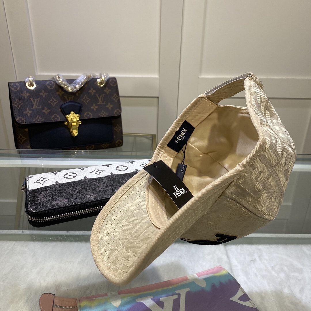 Fendi Baseball Cap Beige Fendi Cap - Soul Replicas
