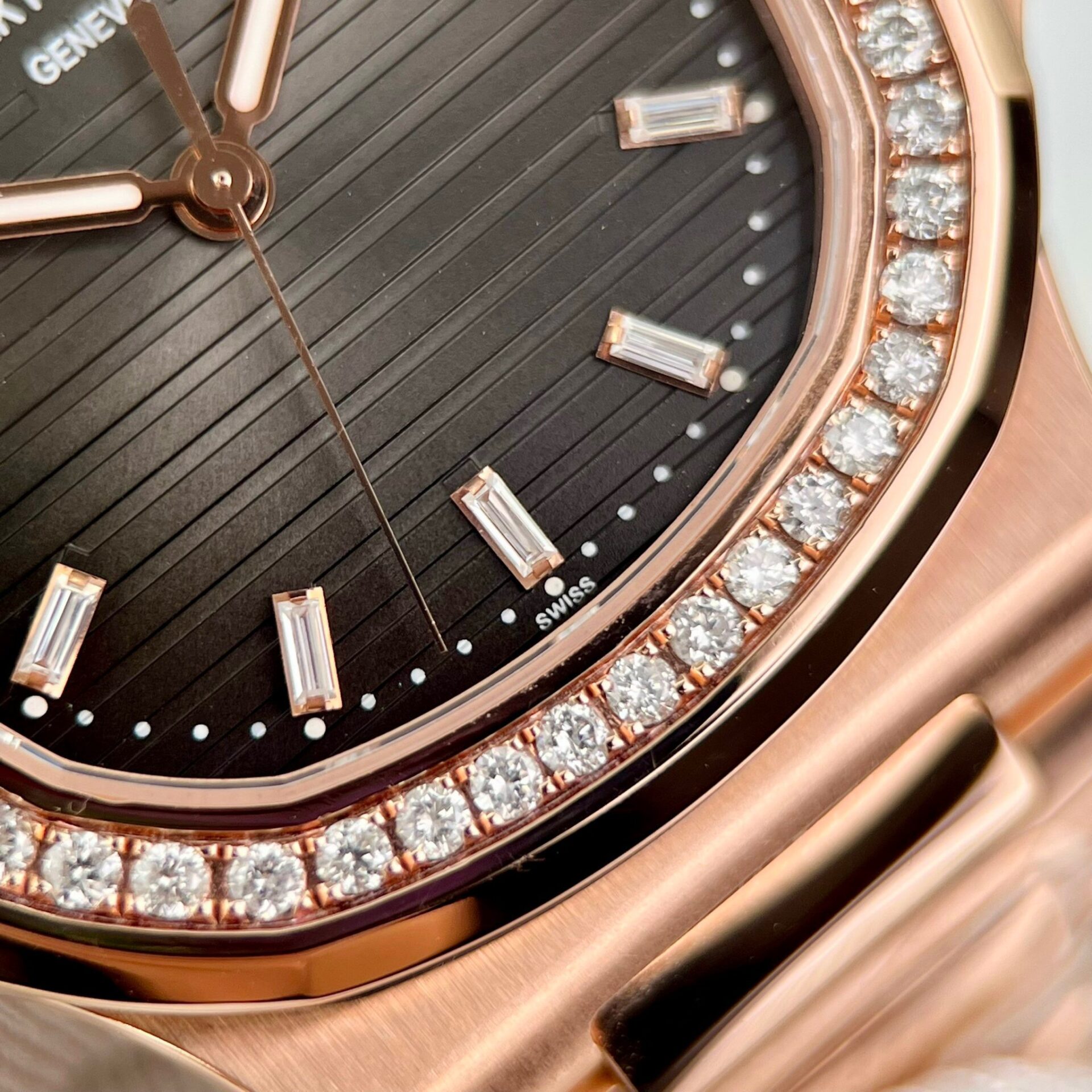 Patek Philippe 5711 Natural Diamond Replica Watch 18K Gold Wrapped 40mm - Soul Replicas