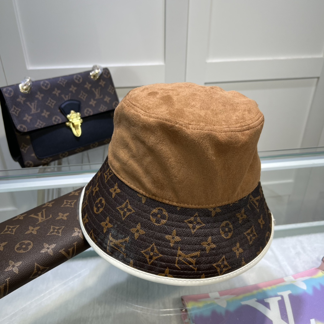 Louis Vuitton Illusion Denim Monogram Bucket Hat Brown LV Hat - Soul Replicas