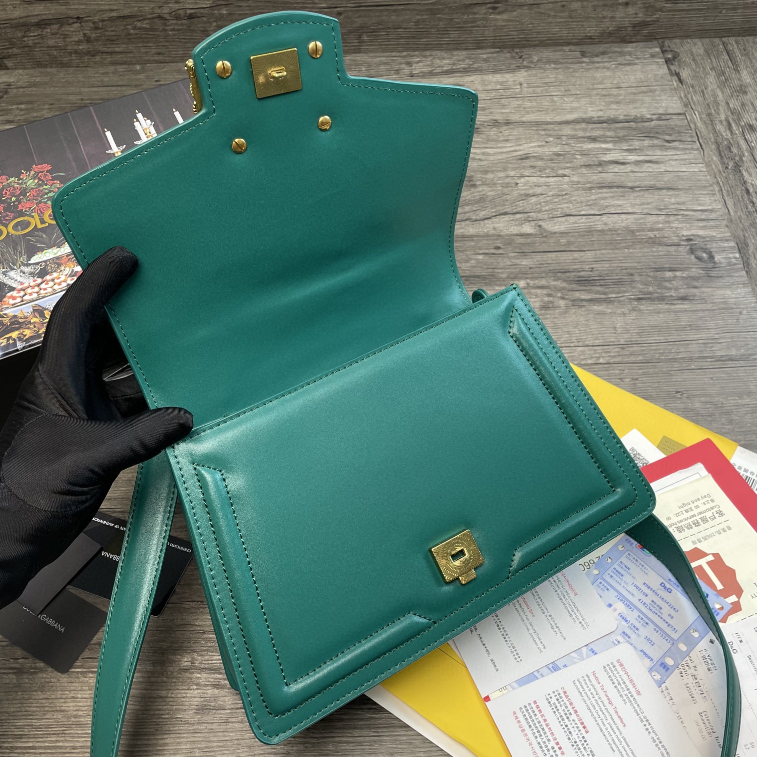 Dolce & Gabbana DG Girls Bag In Quilted Nappa Green For Women 10.6in/27cm DG - Soul Replicas