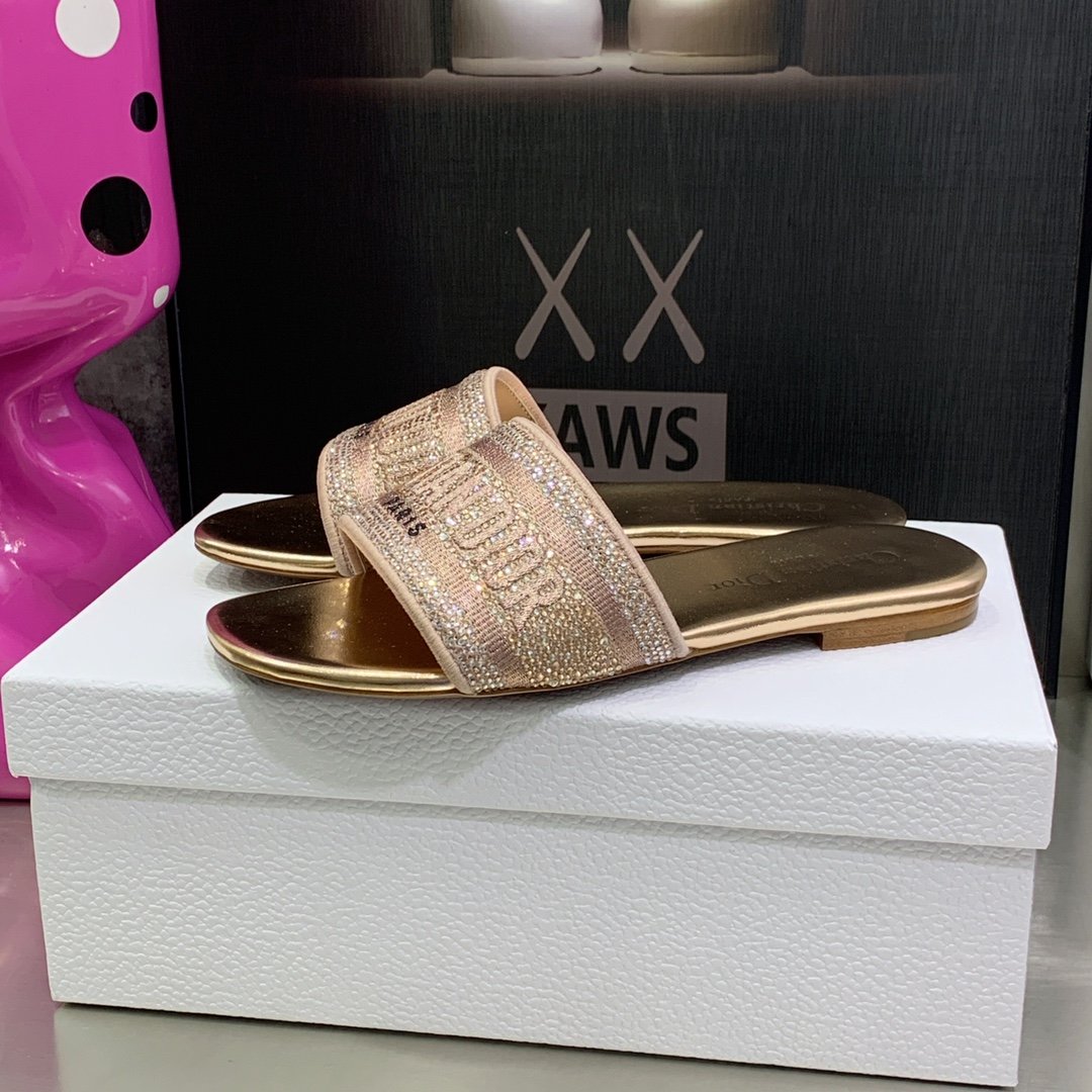 Christian Dior Women's Dway Slide Rose For Women CD KCQ209LCS_S70K - Soul Replicas