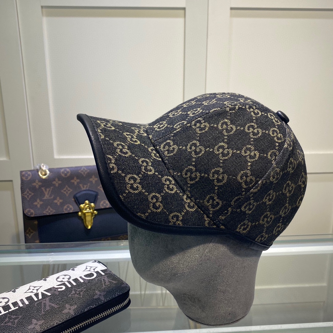 Gucci Denim Baseball Hat Black Gucci Hat - Soul Replicas