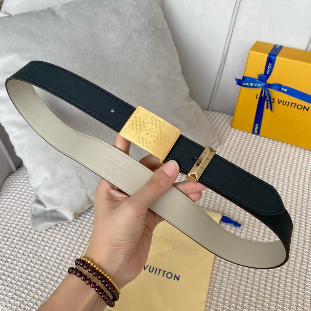 Louis Vuitton Metropole LV Belt Black LV Women Belt - Soul Replicas