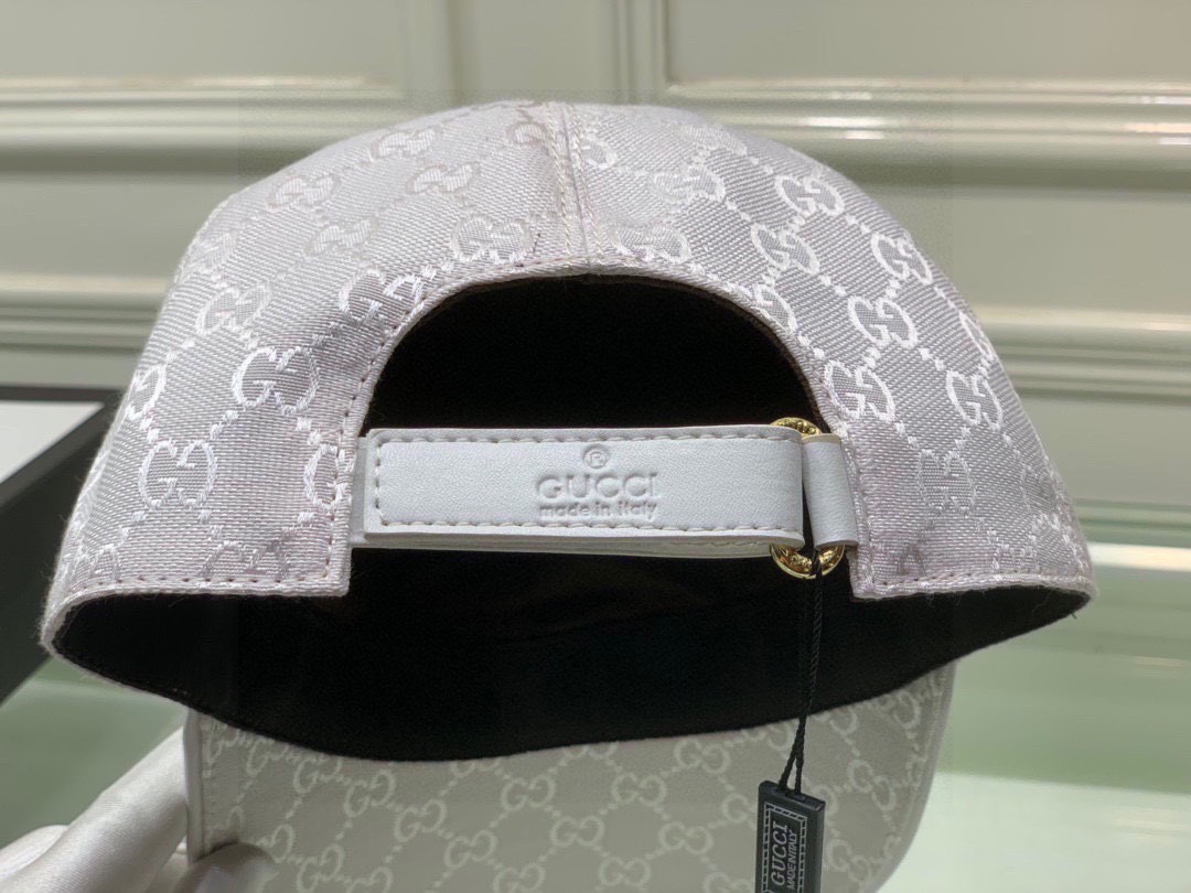 Gucci Canvas Baseball Hat White Gucci Hat - Soul Replicas