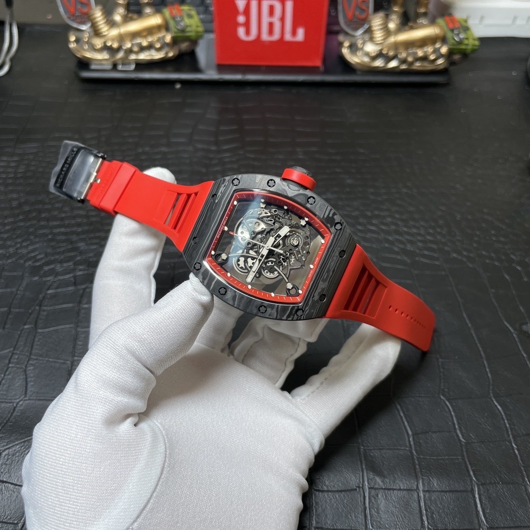 Richard Mille RM055 Carbon NTPT Replica 1:1 Watch Red BBR 45mm - Soul Replicas
