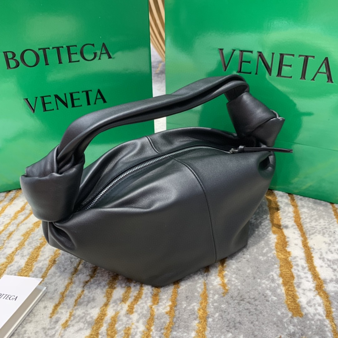 Bottega Veneta Double Knot Bag For Women 11.8in/30cm In Black 629635VCP418425 - Soul Replicas