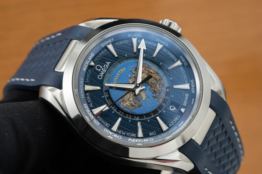 Omega Best Replica Watch Seamaster Aqua Terra Blue Dial Rubber Strap 43mm - Soul Replicas