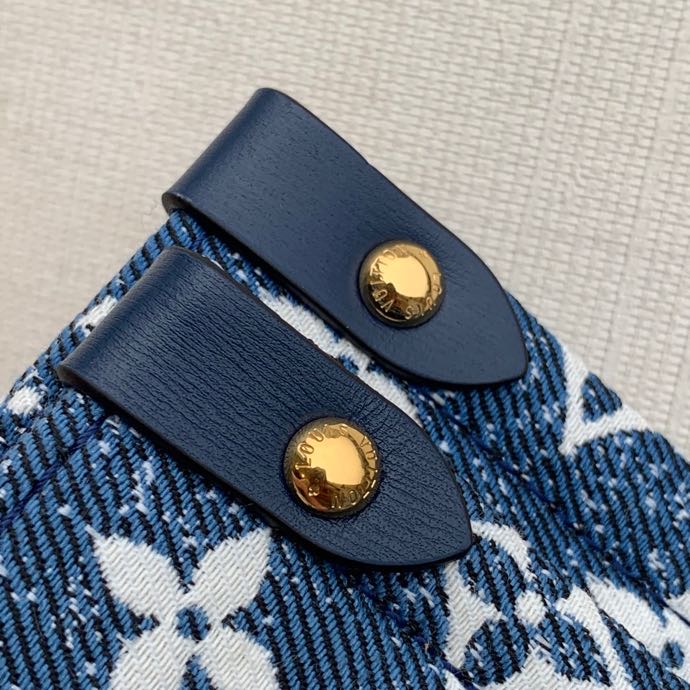 Louis Vuitton Onthego MM Tote Bag Navy Blue For Women 12.2in/31cm LV M59608 - Soul Replicas