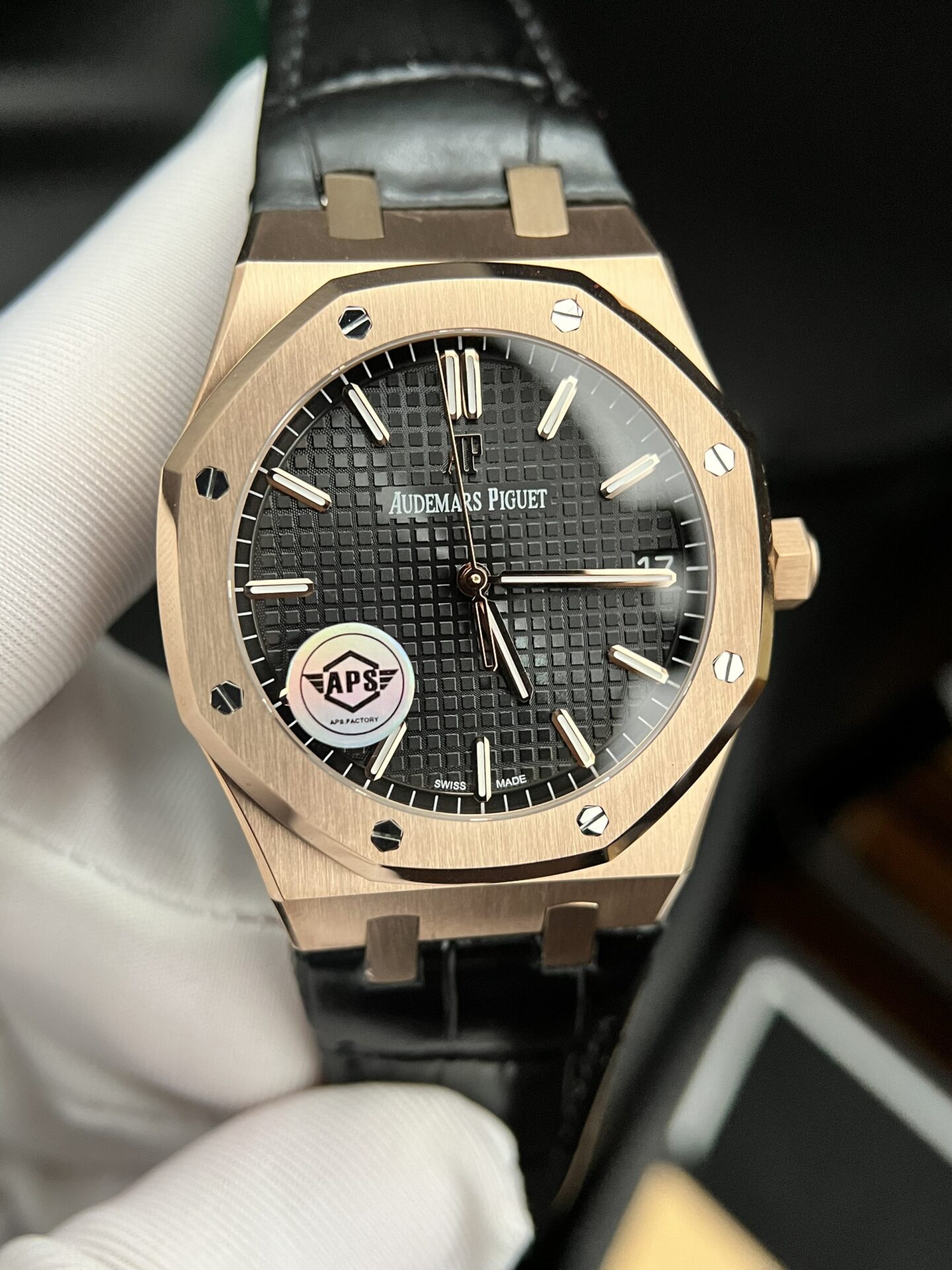 Audemars Piguet Royal Oak 15500OR Replica Watch Leather Strap 41mm - Soul Replicas
