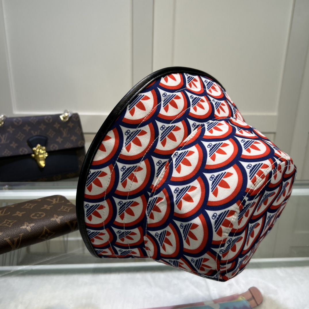 Gucci x Adidas Bucket Hat Multicolor Gucci Hat ‎696476 4HAQF 6468 - Soul Replicas
