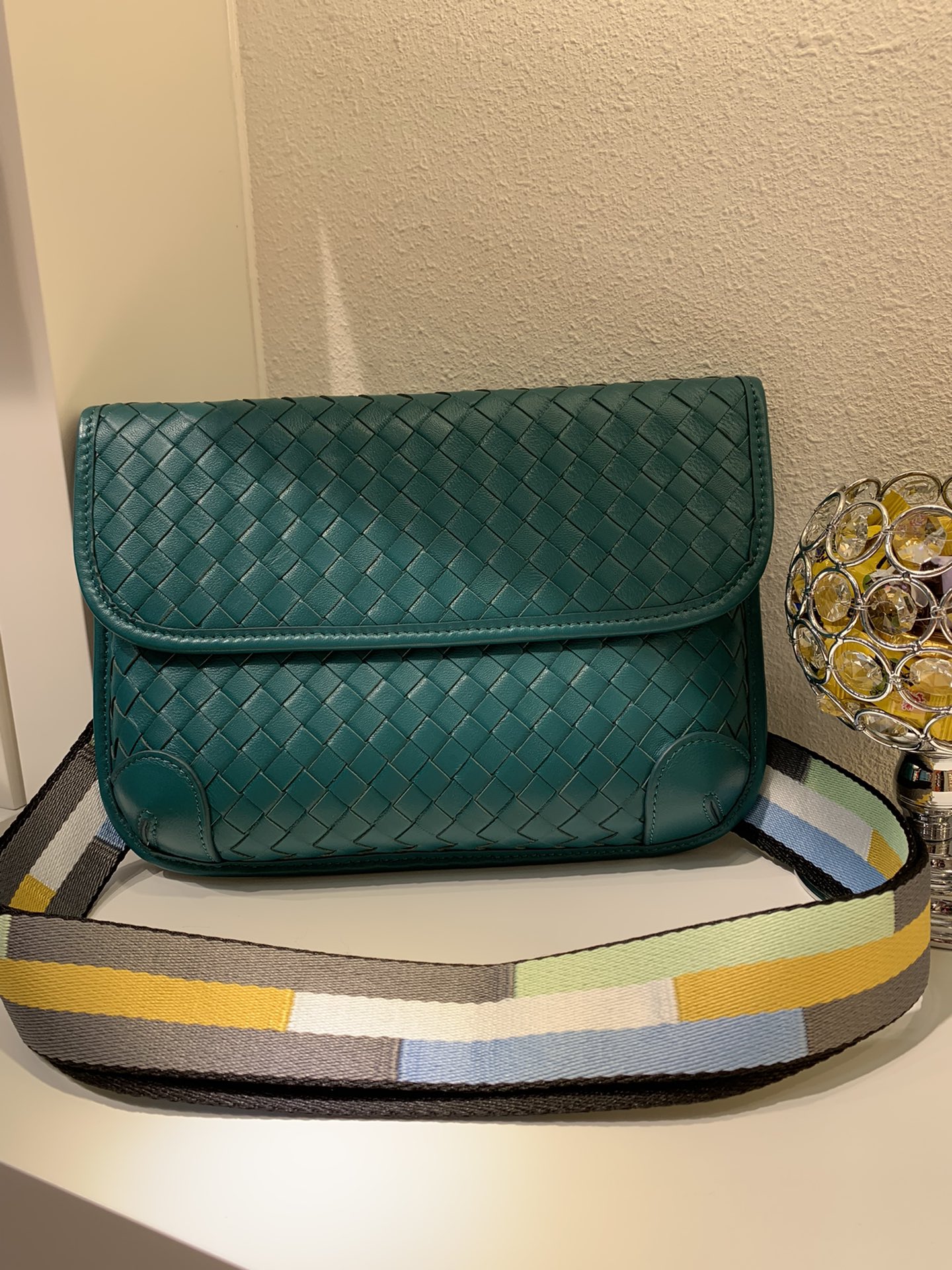 Bottega Veneta Functional Chest Bag Blue. For Women. Women-s Bags 10.2in/26cm - Soul Replicas