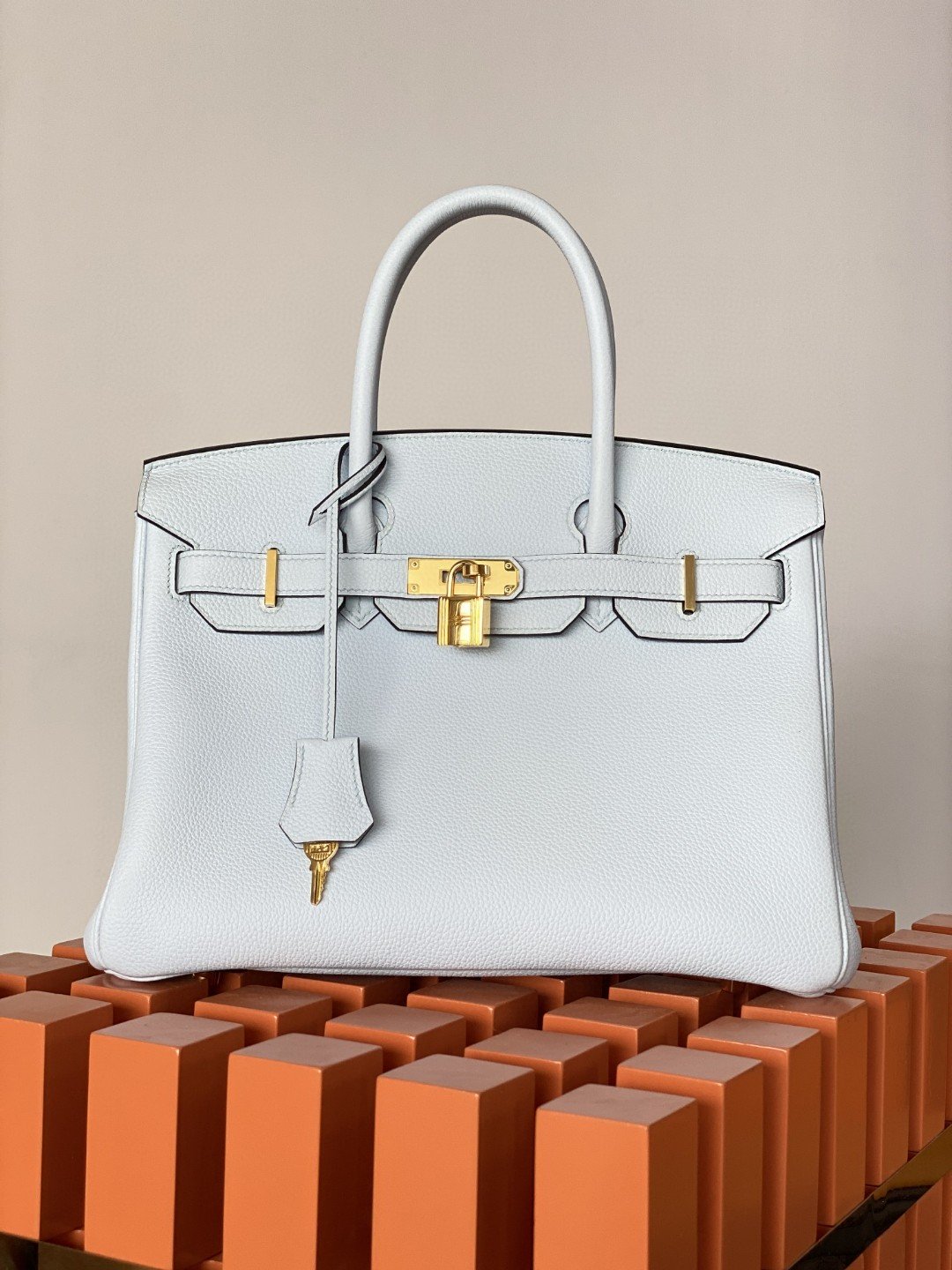 Hermes Birkin Nata Swift White For Women Gold Toned Hardware 11.8in/30cm - Soul Replicas
