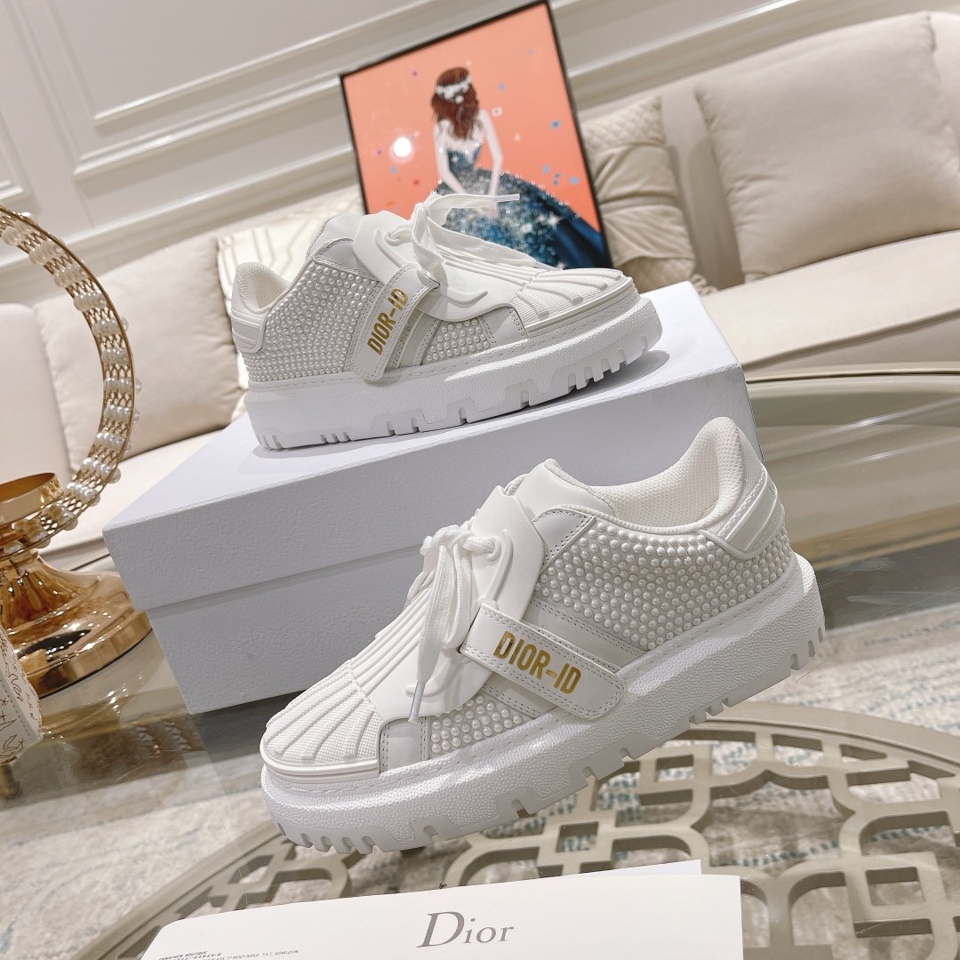 Christian Dior-ID Sneaker Rubber White For Women CD - Soul Replicas