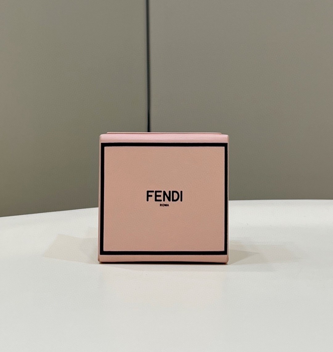 Fendi Logo Box Keychain Pink Charm Bag For Woman 8cm/3in - Soul Replicas