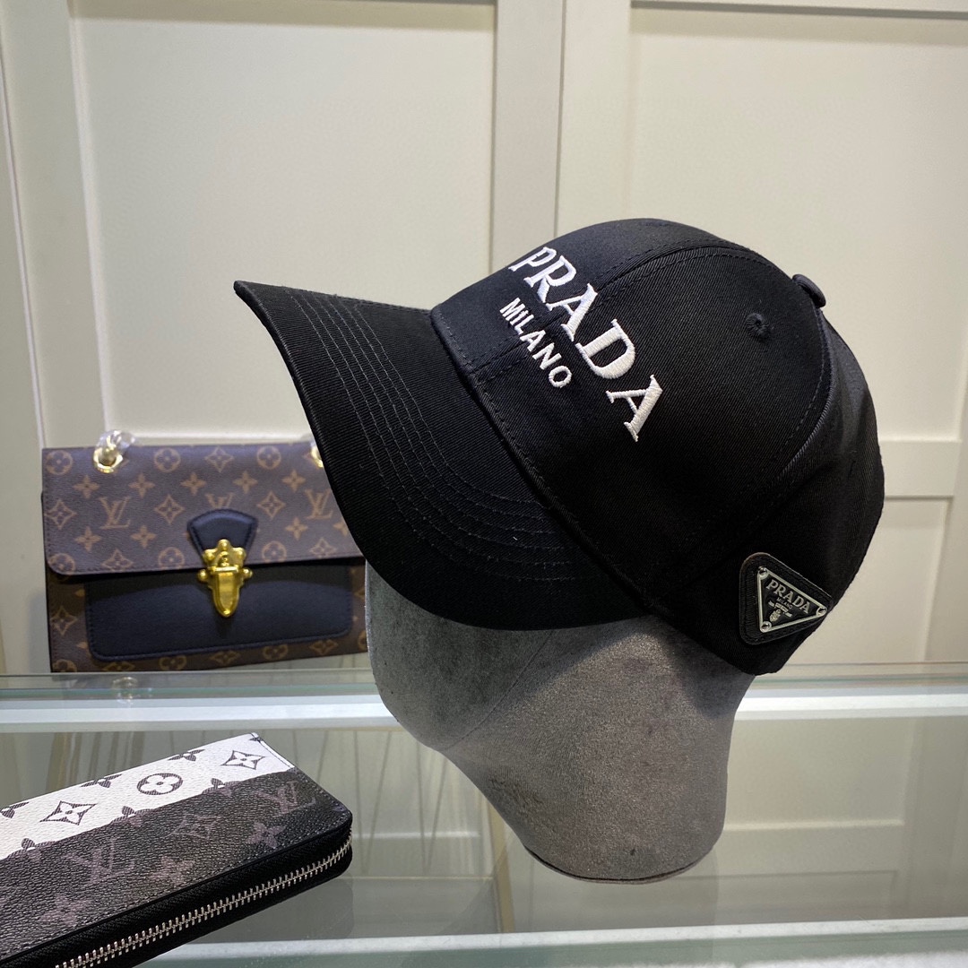 Prada Denim Baseball Cap Black Prada Cap - Soul Replicas
