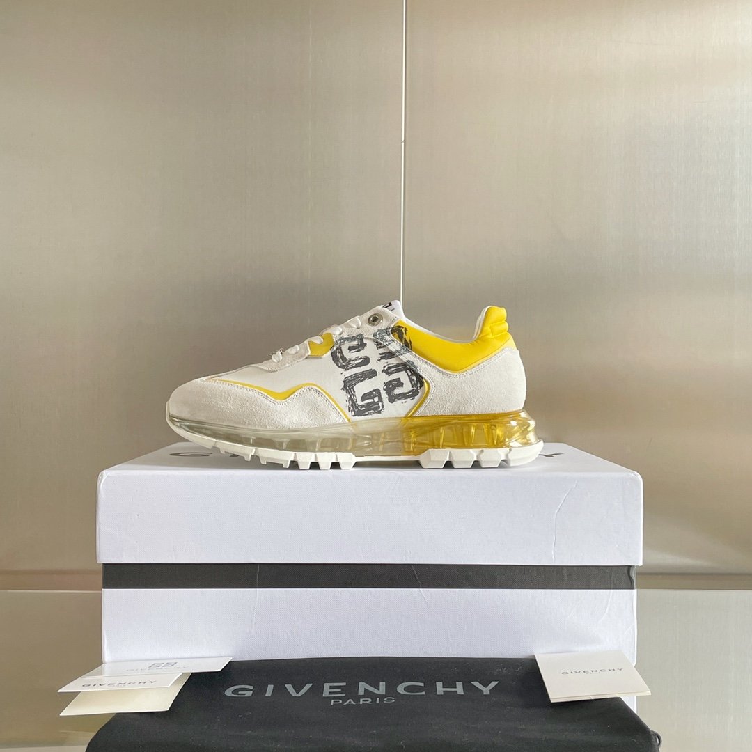 Givenchy Air Cushion Sneakers Yellow For Men GVC - Soul Replicas