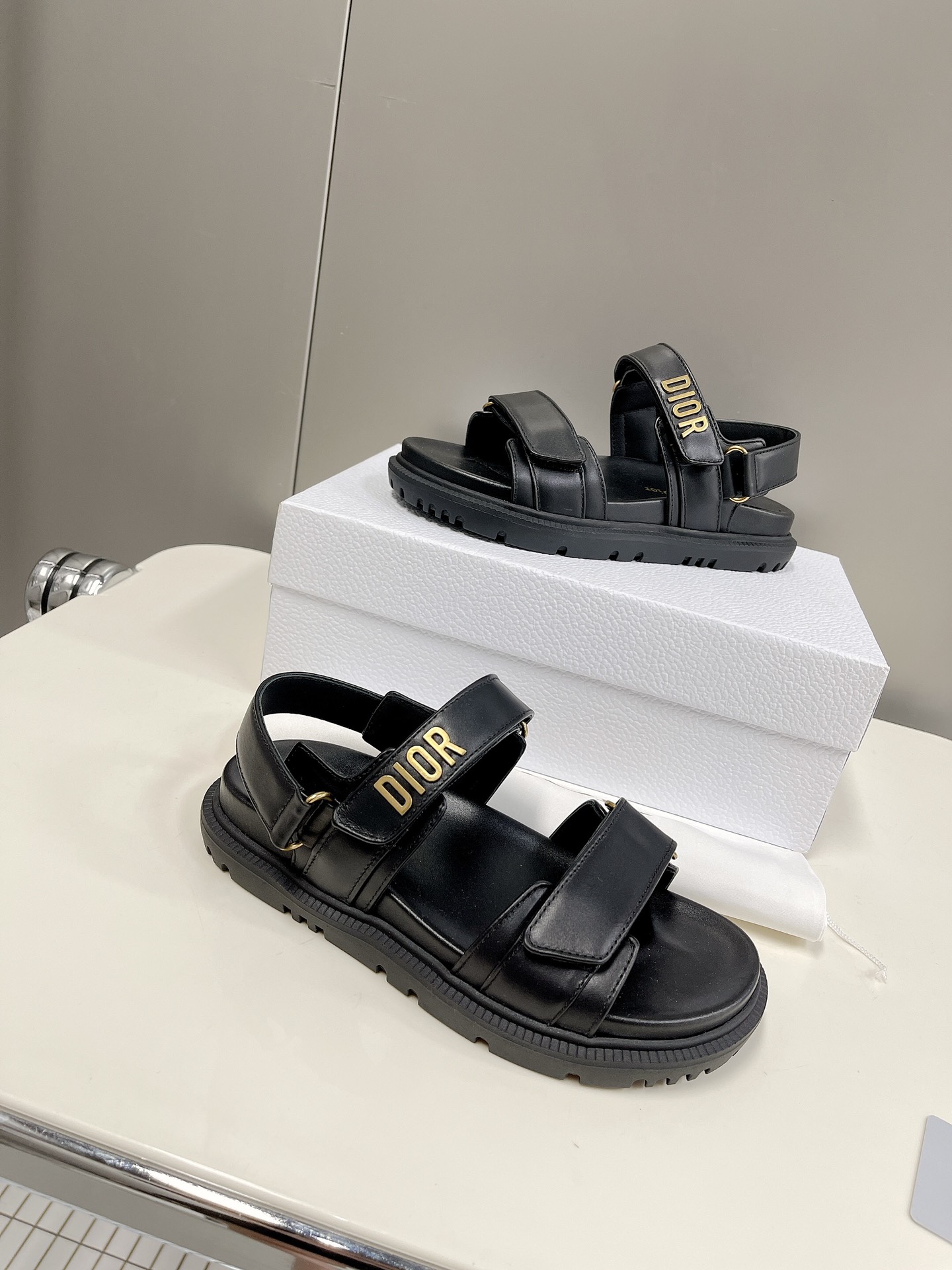 Christian Dior Women's DYORAct Sandal Black For Women CD KCQ547LAB_S900 - Soul Replicas