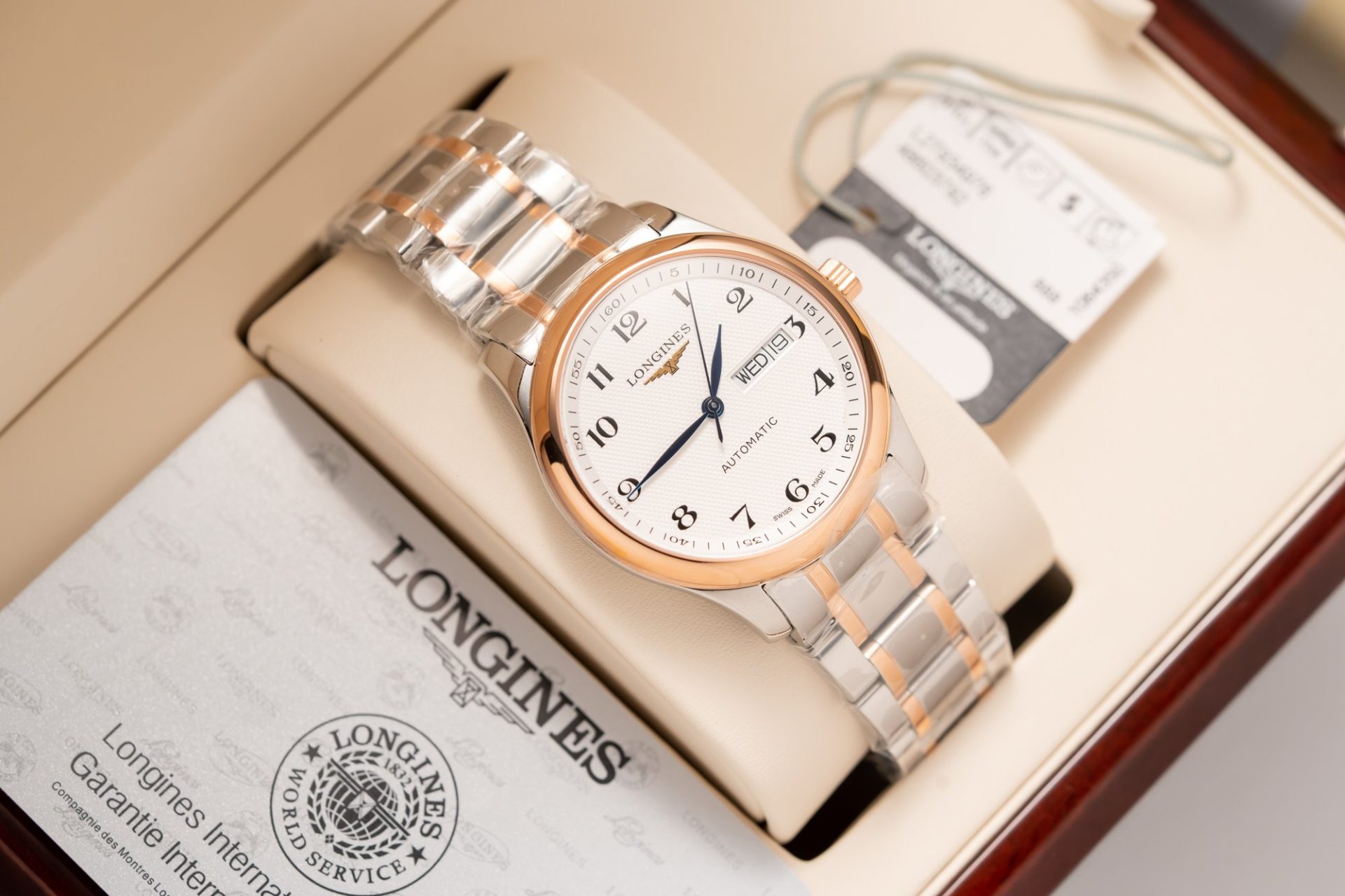 Longines Replica Watch Master Collection L2.628.5.19.7 Demi Rose Gold 38.5mm - Soul Replicas