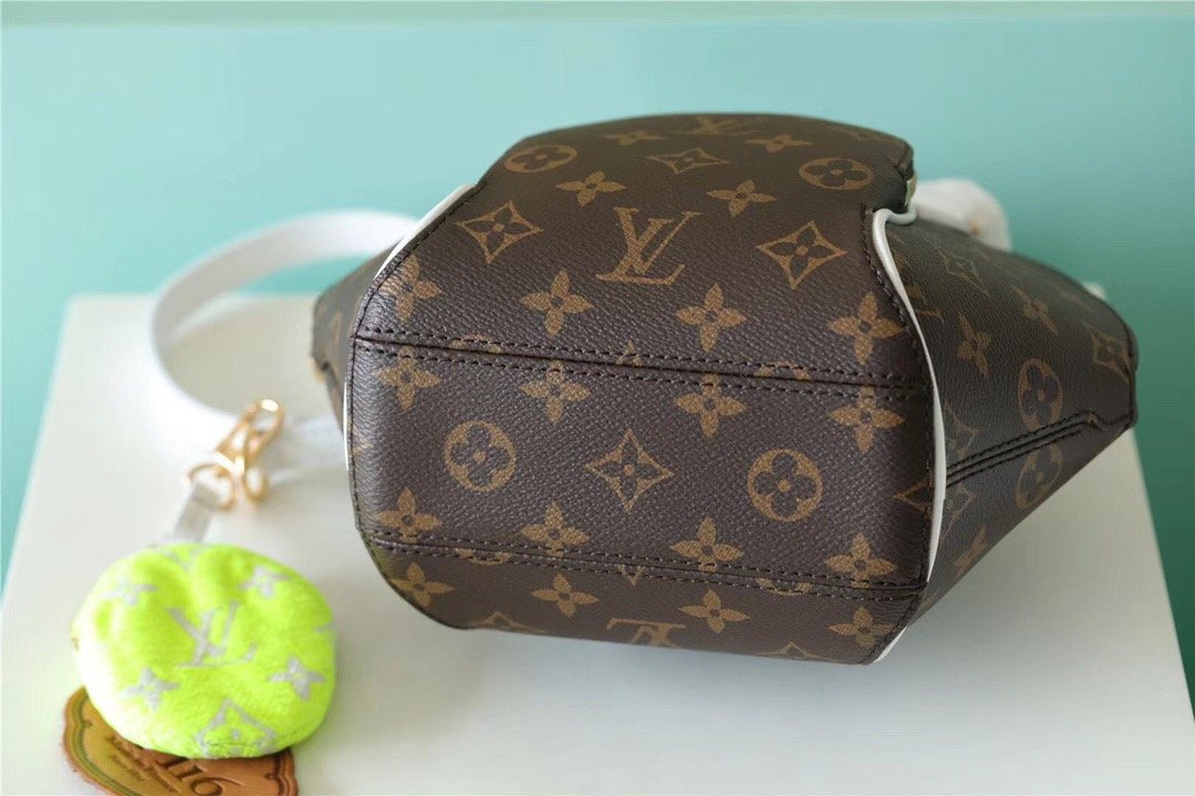 Louis Vuitton Ellipse BB Handbag Created By Nicolas Ghesquière From Classic Monogram Canvas For Women Brown 9.1in/23cm LV M20752 - Soul Replicas