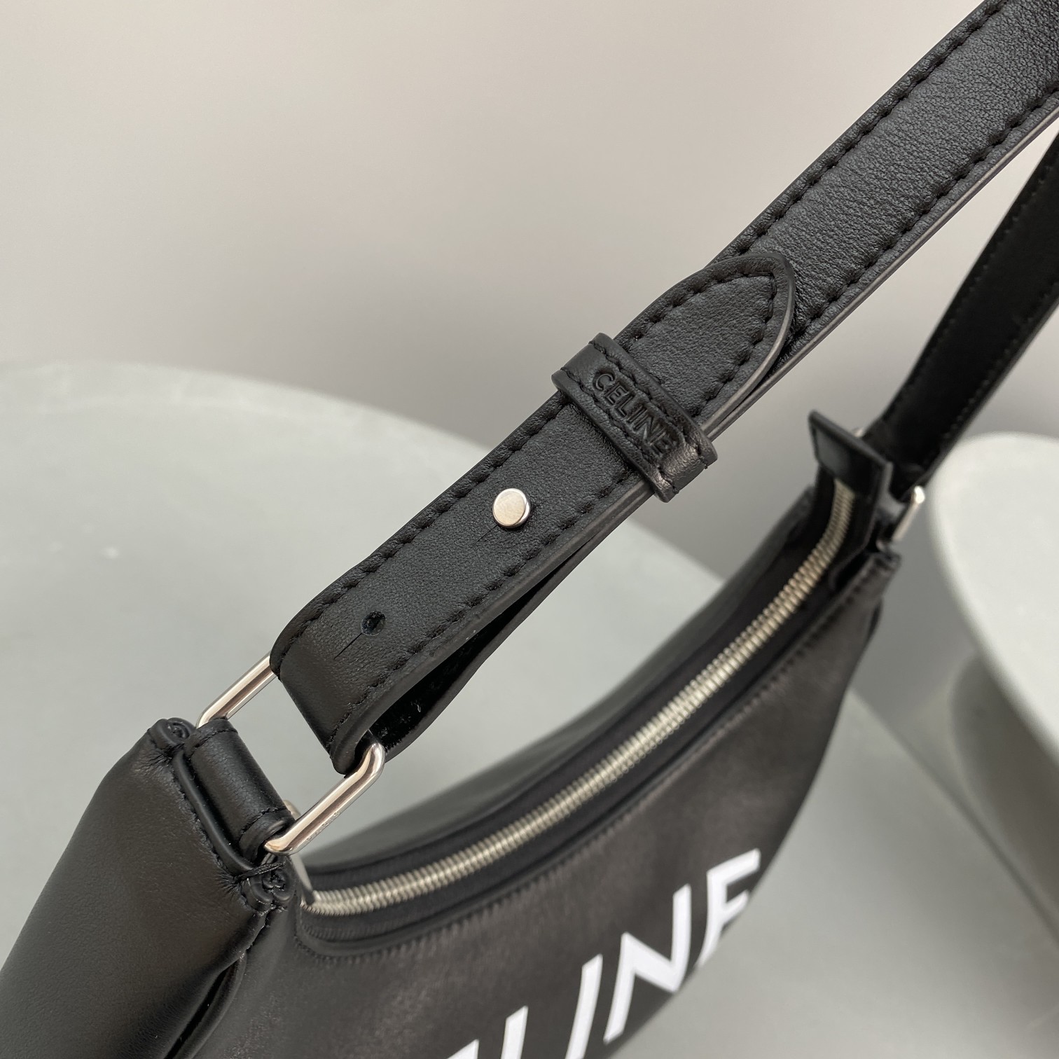 Celine Ava Bag With Celine Print Black For Women 9in/23.5cm  - Soul Replicas