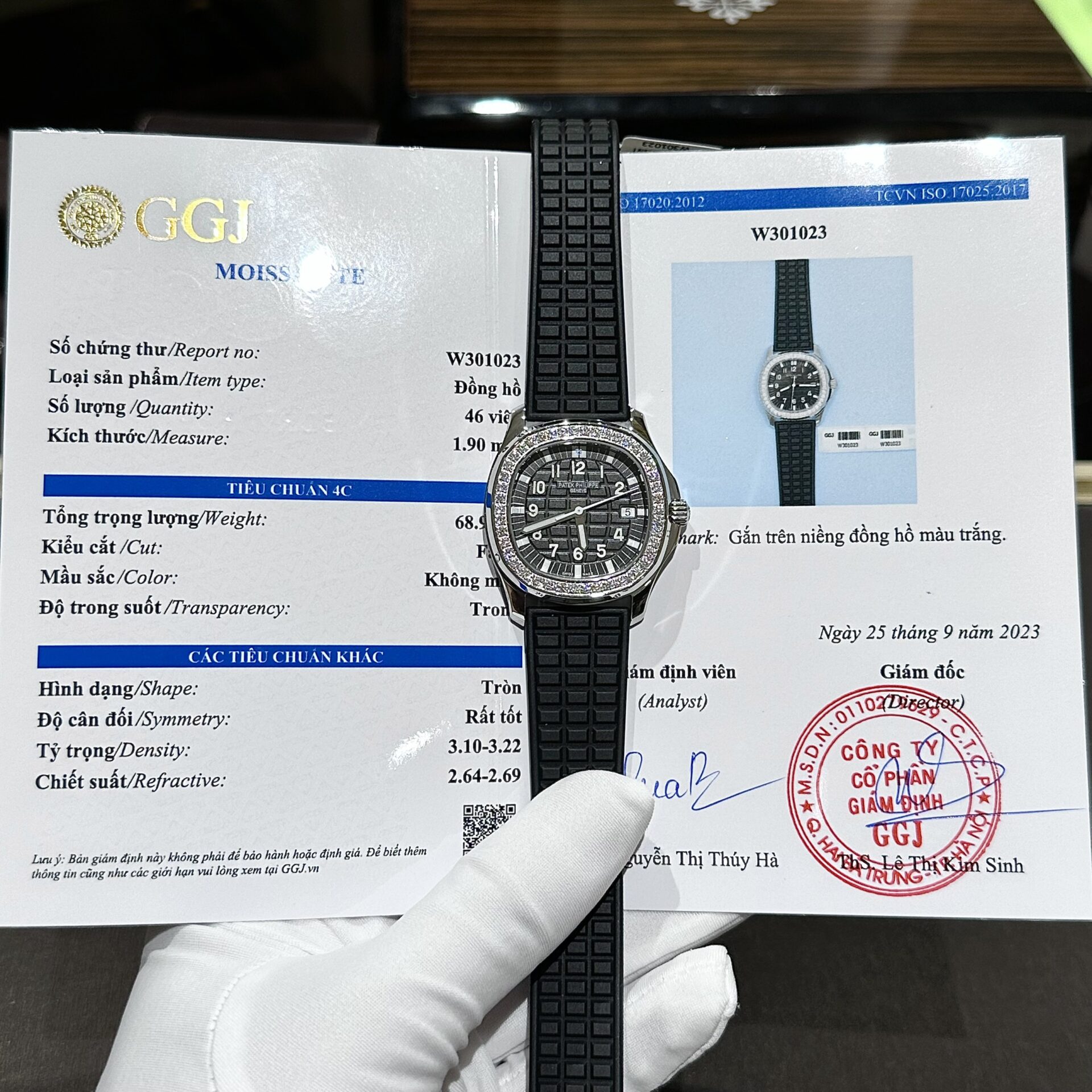 Patek Philippe Aquanaut 5067A Replica Watch Moissanite Diamond Black 35.6mm - Soul Replicas