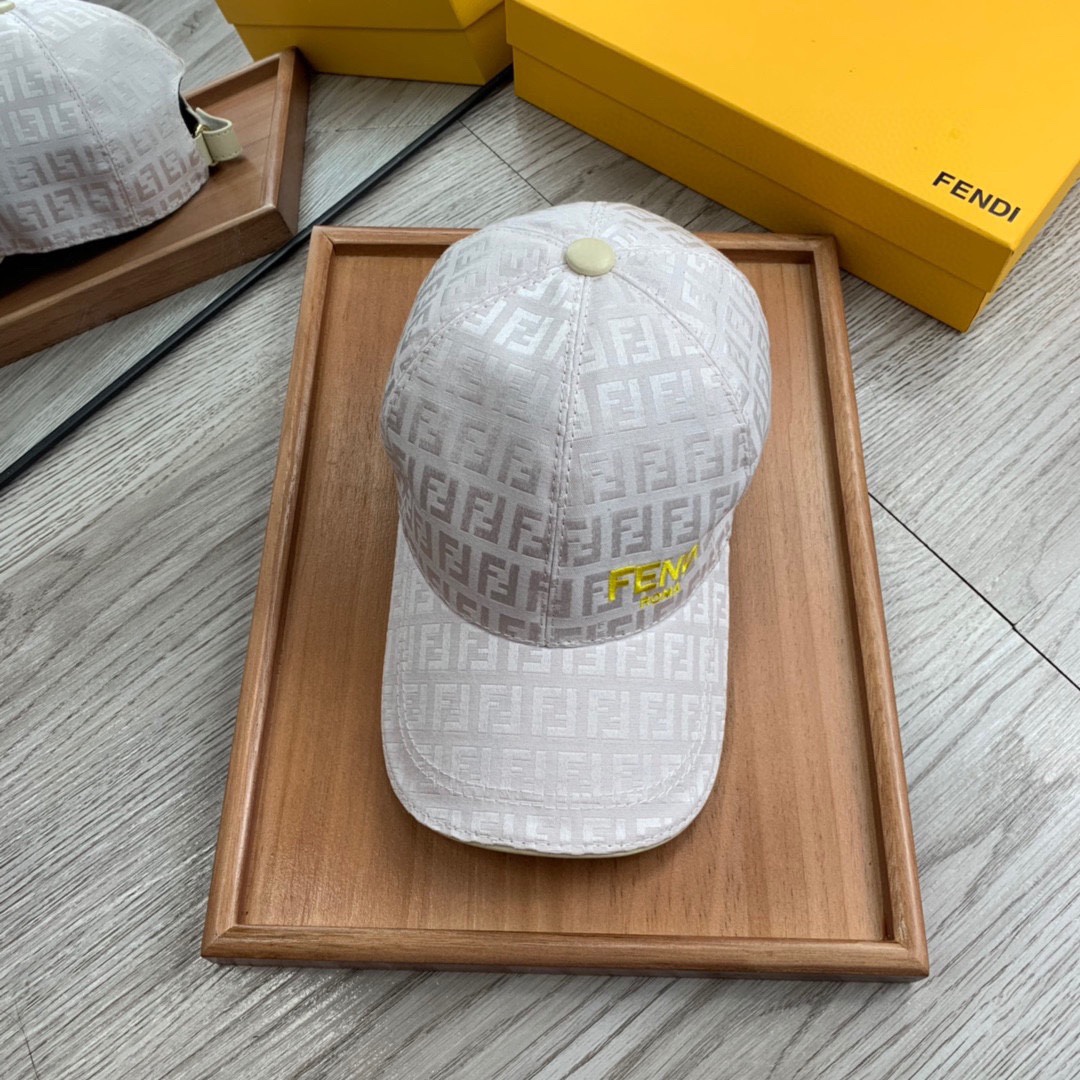 Fendi Baseball Cap White Fendi Cap - Soul Replicas