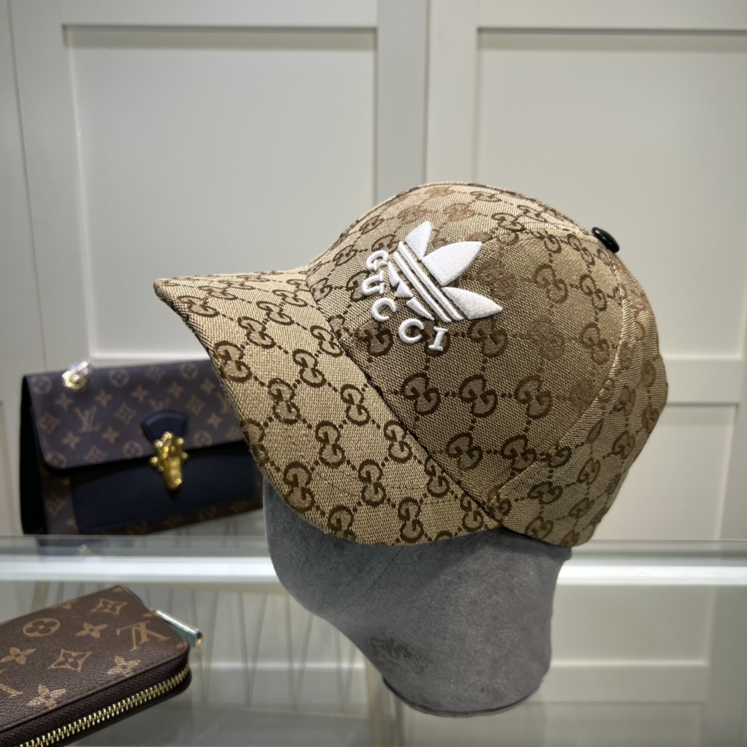 Gucci x Adidas Baseball Hat Beige Gucci Hat - Soul Replicas